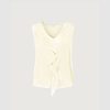 Frilled satin blouse Exenne W638-E1386