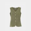 Linen waistcoat Exenne W641-E1387