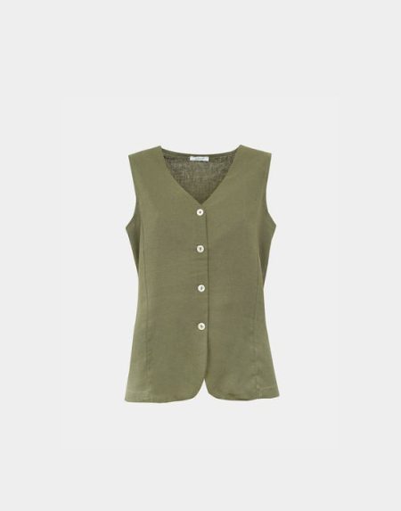 Linen waistcoat Exenne W641-E1387