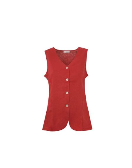 Linen waistcoat Exenne W641-E1387
