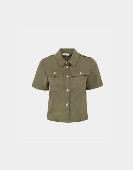 Cropped military shirt Exenne W633-E1383