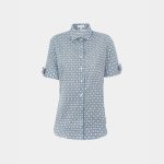 Print muslin shirt Exenne W630-E1367