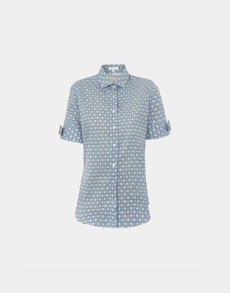 Print muslin shirt Exenne W630-E1367