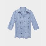 Broderie anglaise shirt Exenne W070p -E1372