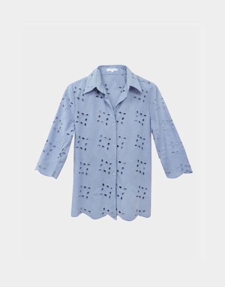 Broderie anglaise shirt Exenne W070p -E1372