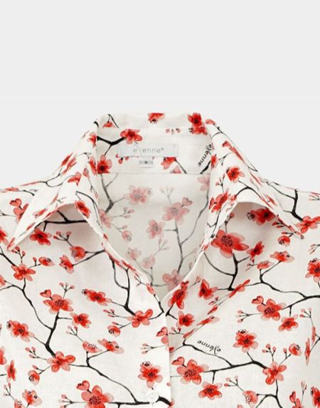 Linen floral shirt Exenne W078P 30