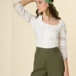 Shirt with macrame Exenne W606 E1345