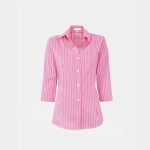 Striped poplin shirt Exenne W070 17