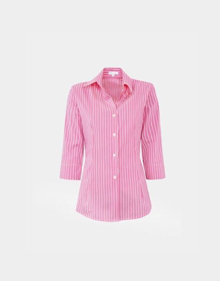 Striped poplin shirt Exenne W070 17