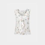 Linen floral blouse Exenne W650