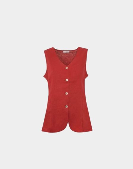 Linen waistcoat Exenne W641-E1387
